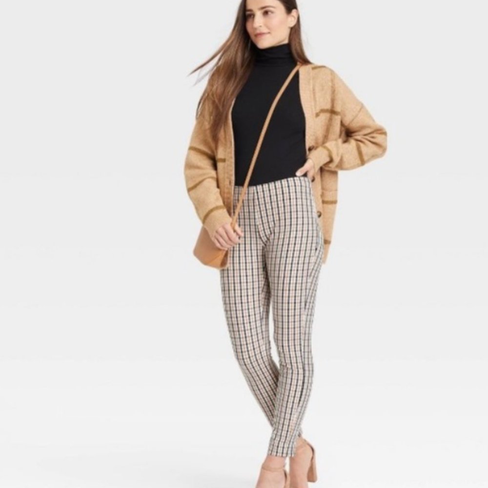 Women's High-Rise Slim Fit Bi-Stretch Ankle Pants - A New Day